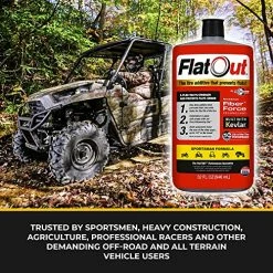 Outlet ???? FlatOut Tire Sealant Sportsman Formula - With Valve Core Tool And Replacement Valve Core, Prevent Flat Tires, Seal Leaks, Contains Kevlar, 32-Ounce Bottle, 1-Pack, RED ???? -Wagner Shop 61m9vJPerfL