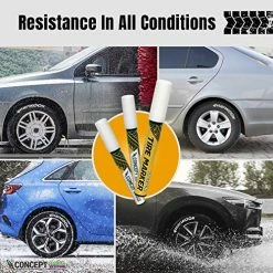 Buy ???? Premium Tire Marker Pens, White Waterproof Paint Markers For Car Tire Lettering, Made In Japan (3 Pack-White) ???? -Wagner Shop 61p9YlMKL5L